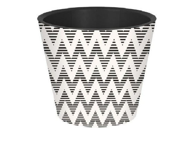 Горшок для цветов Фиджи D 160 мм/1,6 л Полосатый зигзаг